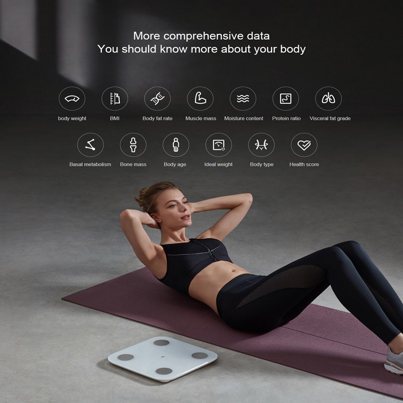 xiaomi mi smart scale 2 timbangan badan digital xiaomi body fat scale 2 timbangan pintar mi scale