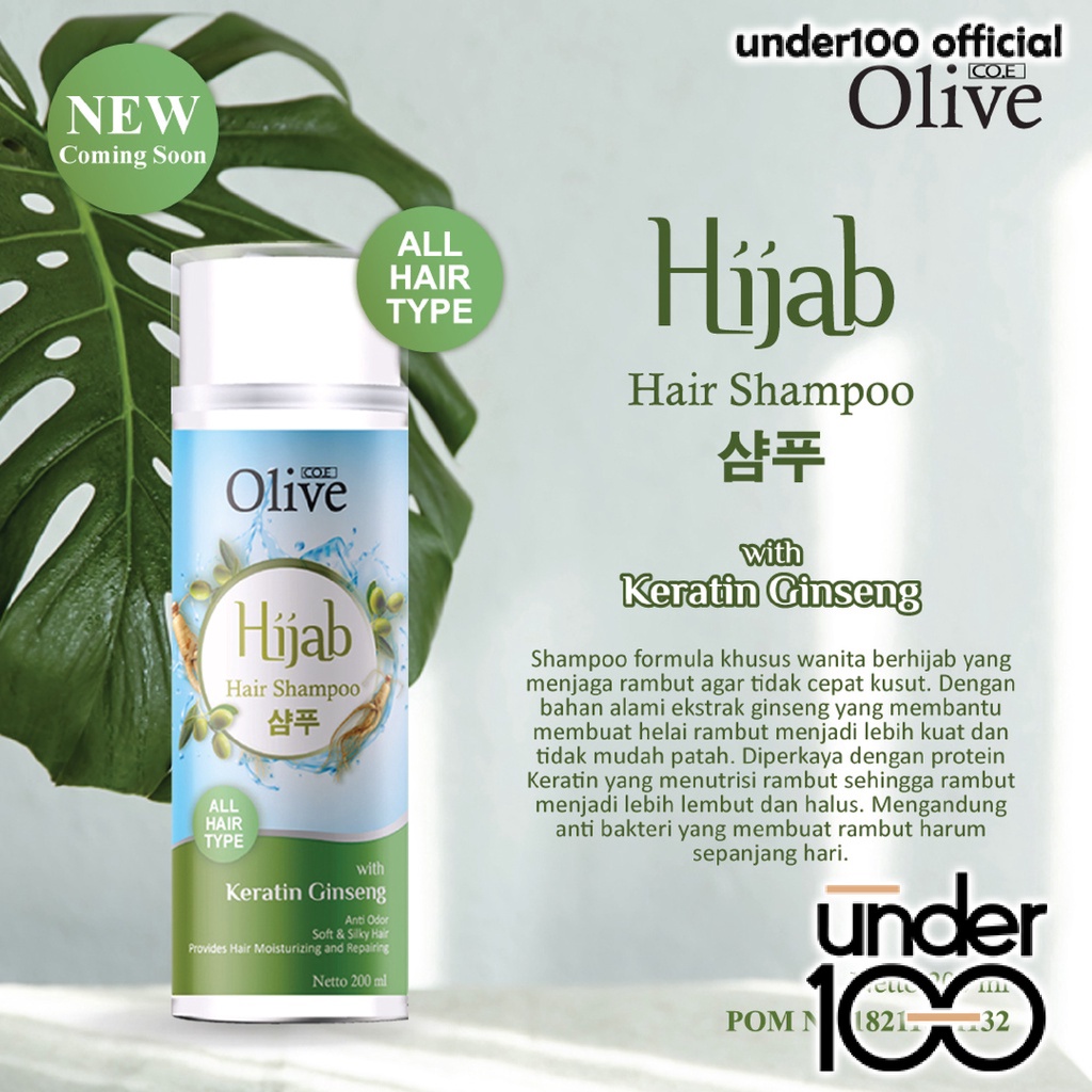 ❤ UNDER100 ❤ CO.E Olive Hair Treatment | Shampoo | Conditioner | Tonic | Shampo Serum Kids SYB (✔BPOM)