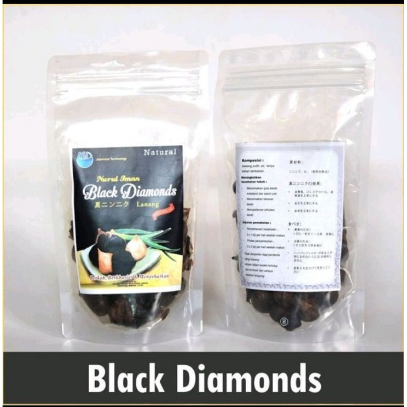 

black diamond, bawang hitam lanang, magic black garlic, bawang tunggal