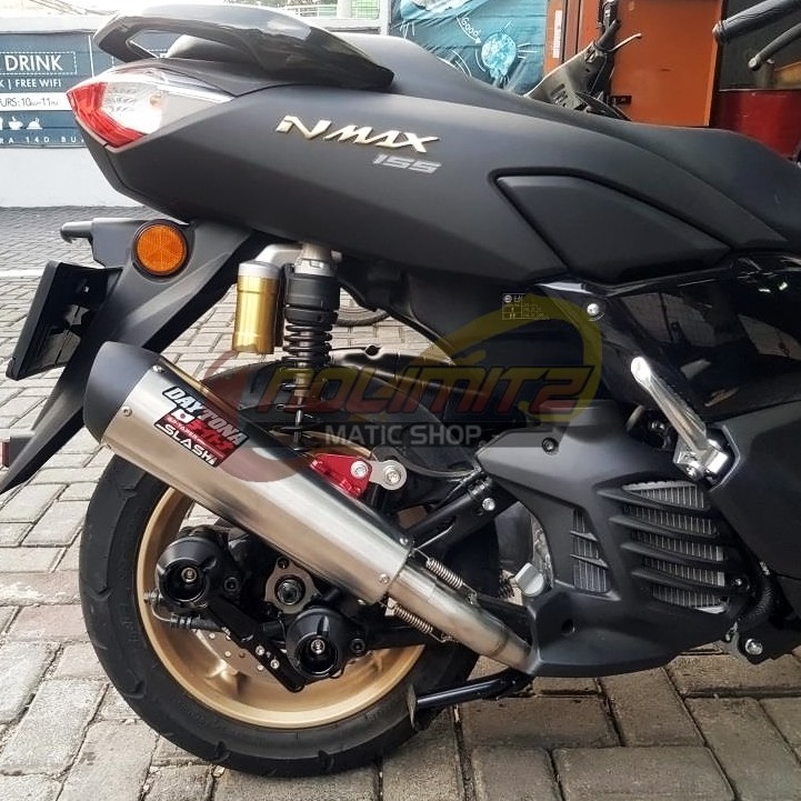 Knalpot Racing Daytona Slash GP Taper FREE DB Killer New Yamaha NMAX Aerox 155 Conneceted 2020 UP