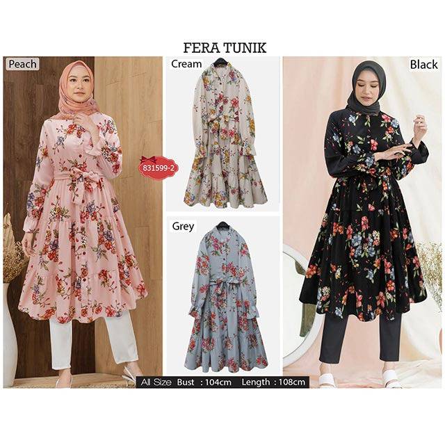 FERA TUNIK, Matt Peach Mango Premium, Ori extu,