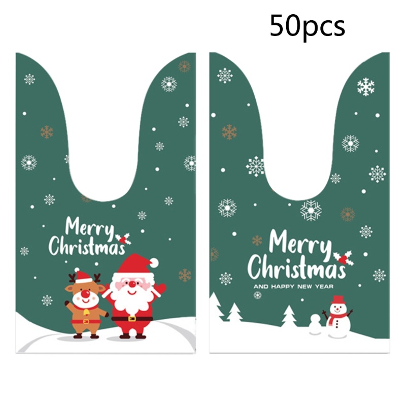 Zzz Kantong Hadiah Motif Kartun Santa Claus / Snowman Untuk Natal