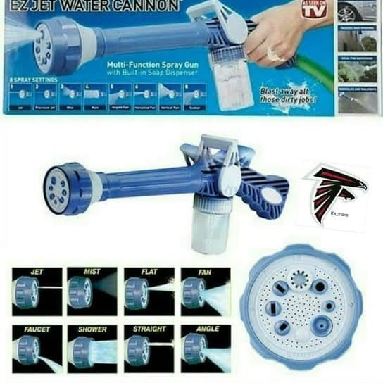 EZ Jet Water Cannon  Produk ini memiliki banyak fungsi dan dapat digunakan untuk berbagai keperluan