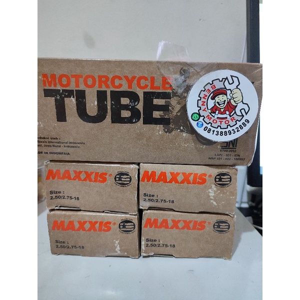 Ban Dalam Maxxis 250/275-18 RX King, Tiger, Thunder 125, Scorpio Ring 18 PROMO MURAH SALE
