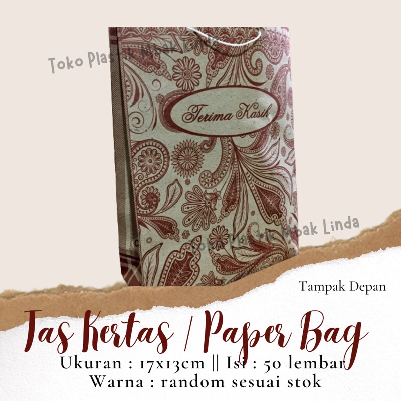 

Paper Bag Tas Kertas Tas Snack / Goodie Bag