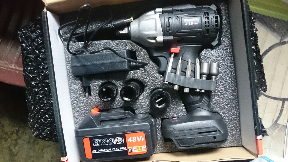 Cordless Impact Wrench 48v Brushless Jld 48s Bor Obeng Kunci 48 Volt Bor Batrai