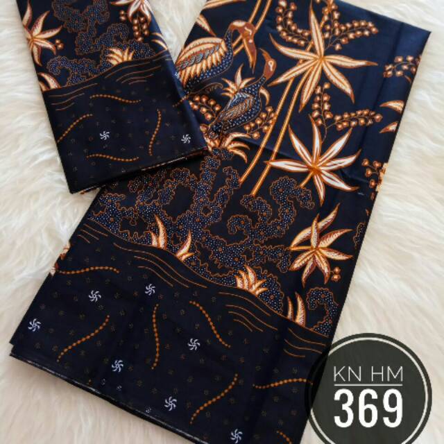 Hi uj ckr kain batik printing murah berkualitas hitam manis  motif burung flamingo kain bahan baju