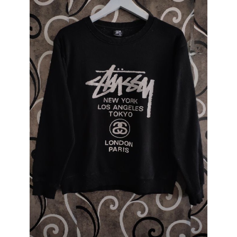 sweater crewneck stussy second / preloved