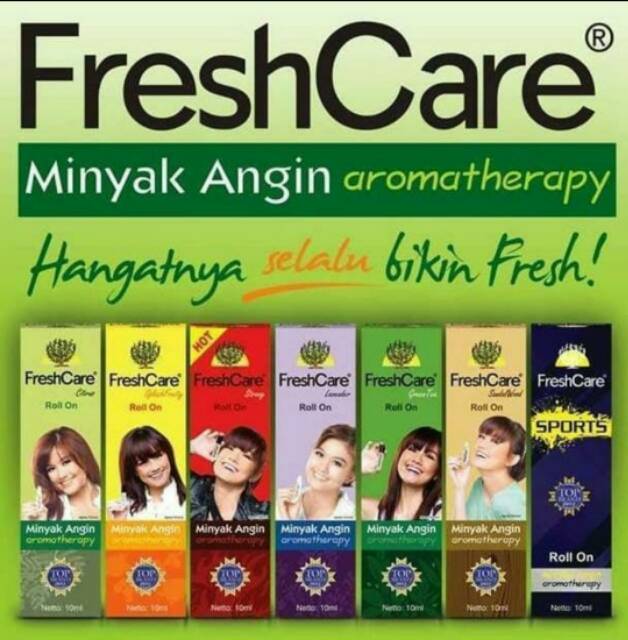 Minyak angin FRESH CARE HOT roll on Aromatherapi