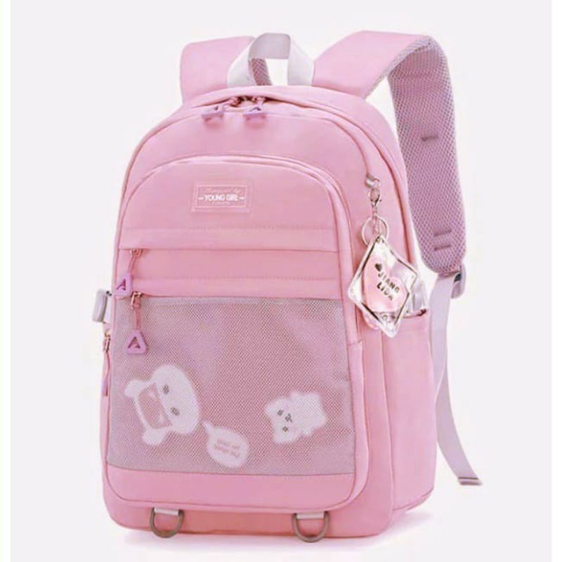 Tas Sekolah Qisswa_Tas Ransel Anak Perempuan Young Girl Tas Anak SD SMP SMA SMK MADRASAH Anak Fashion Korea Remaja Wanita Untuk Kado Pacar PROMO Bisa COD Best Seller Kekinian Terbaik Lucu B6U3 Terbaru Sekolah Fashion Anak Distro Kasual MURAH Cowok Backpac