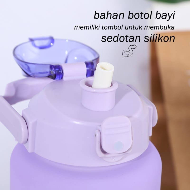 [COD] BOTOL MINUM BEAR 2 LITER - BOTOL GRADASI BERUANG UKURAN 2000ML