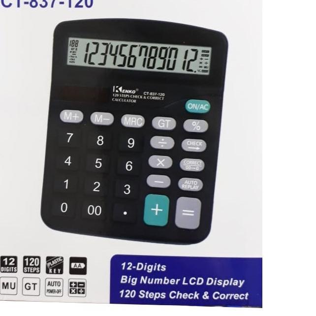 

Product Terlaris|SQ29|kalkulator dagang baterai abc a2 kenko 837 cek ulang 12 digit dengan baterai jam mudah ganti