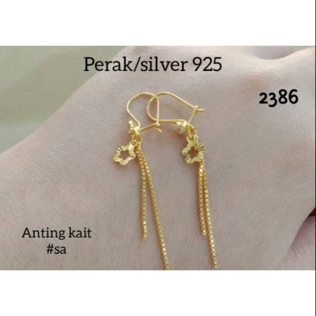 ANTING KAIT PANJANG PERAK/SILVER 925 KUNING 2386