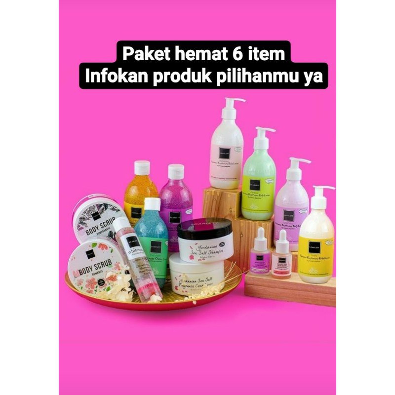 SCARLETT WHITENING PAKET HEMAT 6 ITEM