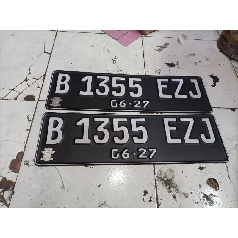 plat mobil font terbaru