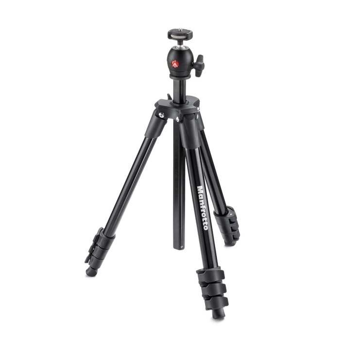 KAMERATRIPOD- MANFROTTO TRIPOD COMPACT LIGHT - MKCOMPACTLT - BLACK -TRIPOD KAMERA