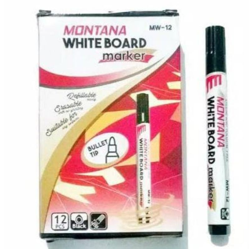 Spidol Whiteboard Montana Hitam