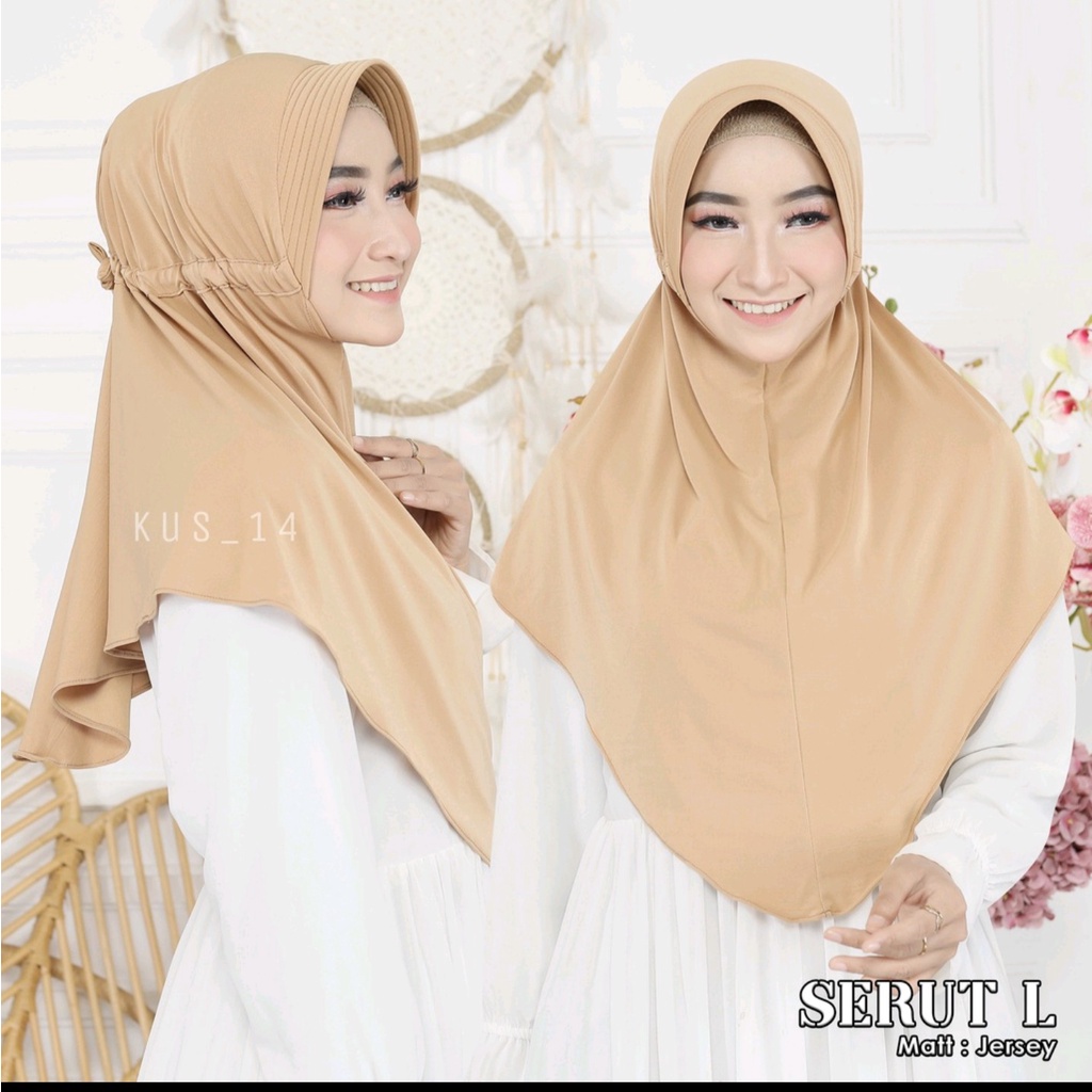 Hijab Instan Minimalis Motif Serut Jokowi