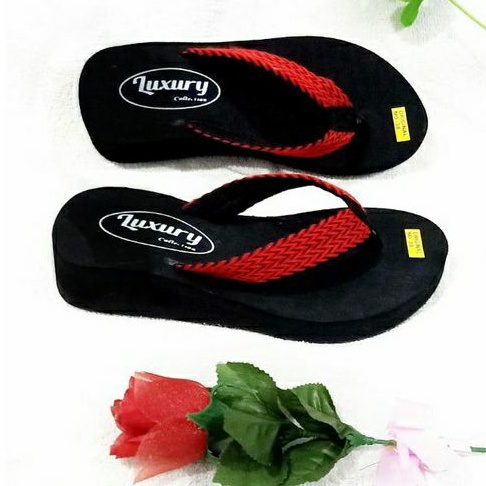 Sandal Wanita Sandal Jepit Wanita Sendal Cewek (insole karet 3 cm) Sendal Jepit Wanita Sendal Wanita Kekinian Wedges Wanita (MAIRA)