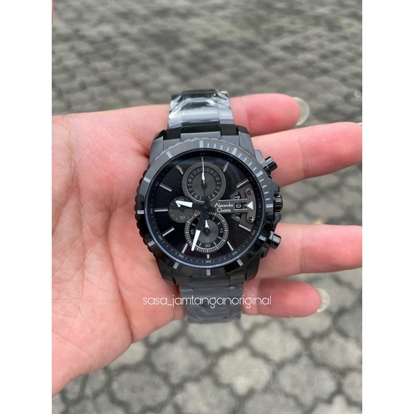 Jam Tangan Alexandre Christie Ac 6532 Original Black Pria