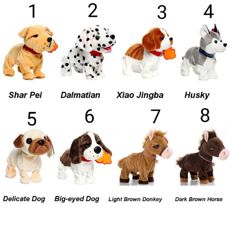 Seperti Anjing Asli! Mainan Robot Boneka Anjing  Super Pintar Gerak dan Bunyi