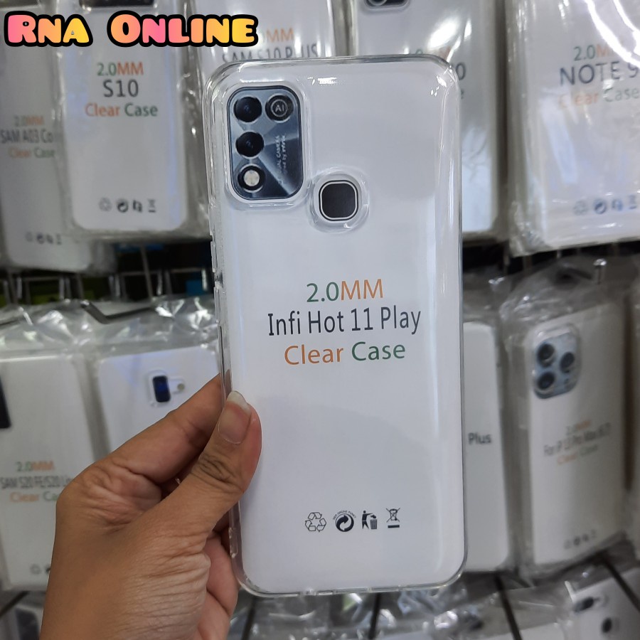 INFINIX HOT 12i 12 PLAY HOT 11 PLAY HOT 11 HOT 11S NFC CASE HD BENING 2mm SILIKON SOFTCASE KARET CLEAR CASING COVER PELINDUNG KAMERA TRANSPARAN INFINIX HOT 11 INFINIX HOT 11S NFC