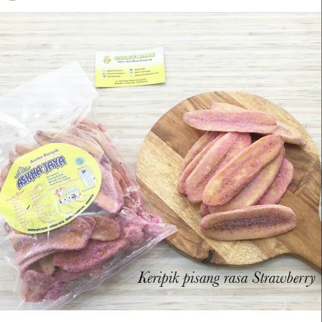 

Keripik Pisang Rasa Strawberry Lampung