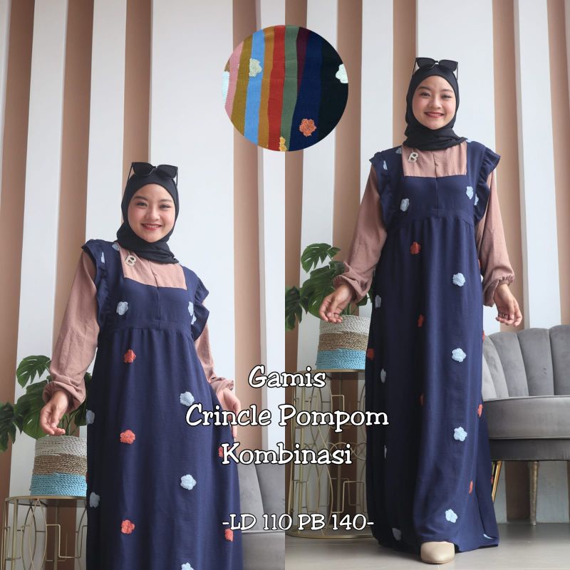 GAMIS CRINKLE REMPEL DADA POMPOM