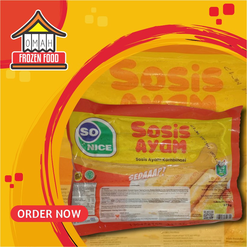 

Sonice Sosis Ayam 375gr isi 15 (NON COD DILUAR KOTA JATENG)