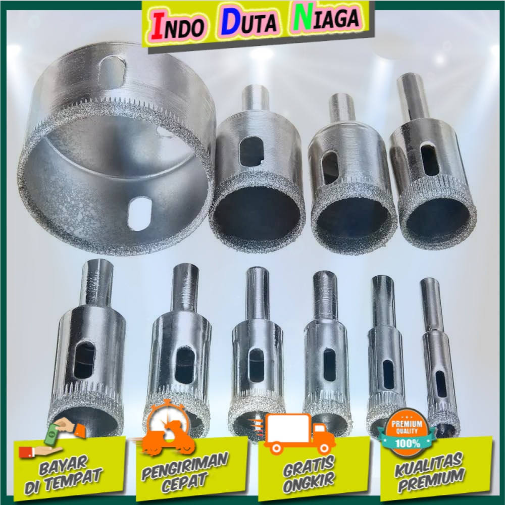 Taffware Mata Bor Diamond Coated Hole Drill Bit 8mm-50mm 10PCS GJ0106