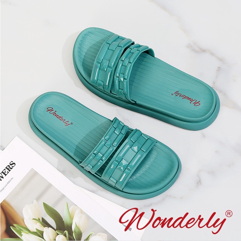 Sandal Jelly Wanita Wonderly / Sendal Selop Karet Wanita l 2001-WL2