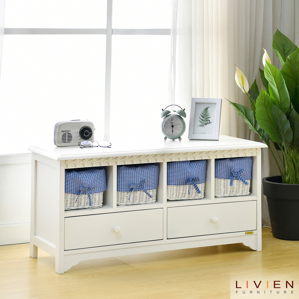 meja tv mooi series tv dresser (rattan) (free ongkir area jawa