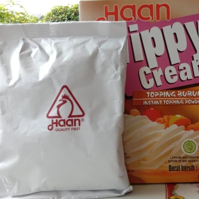 

Haan Wippy Cream Topping Bubuk Instant Topping Powder 200 Gr Kode 622