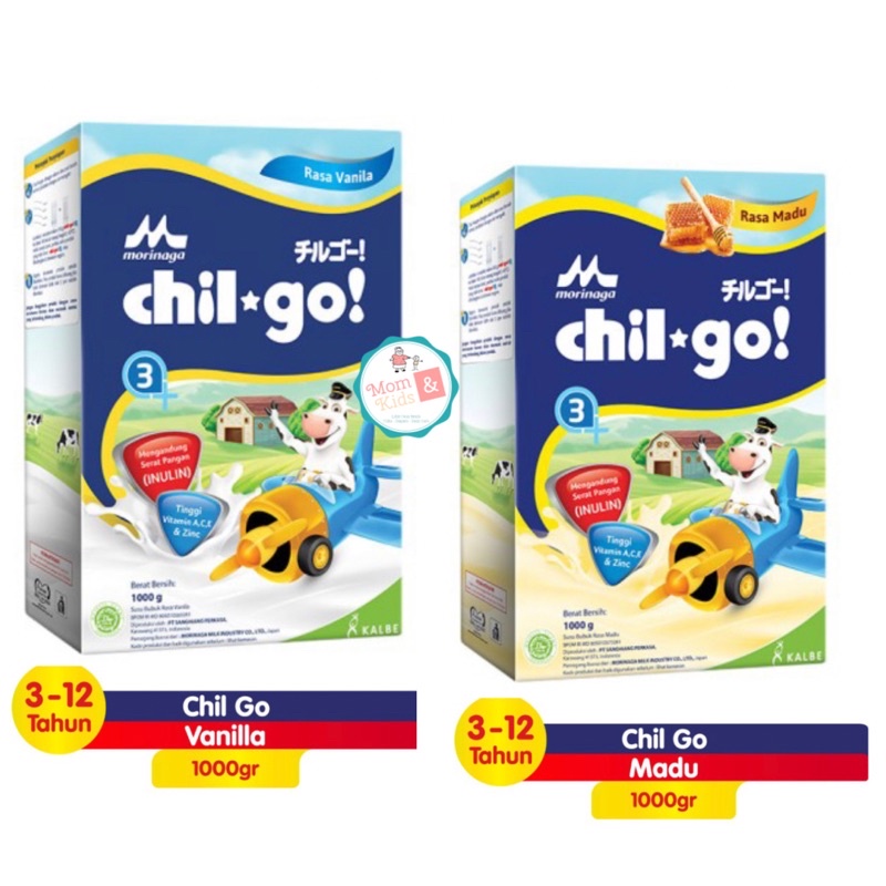 CHILGO Bubuk Powder 3+ Vanila Madu 1kg | CHIL GO 3 + 1000gr