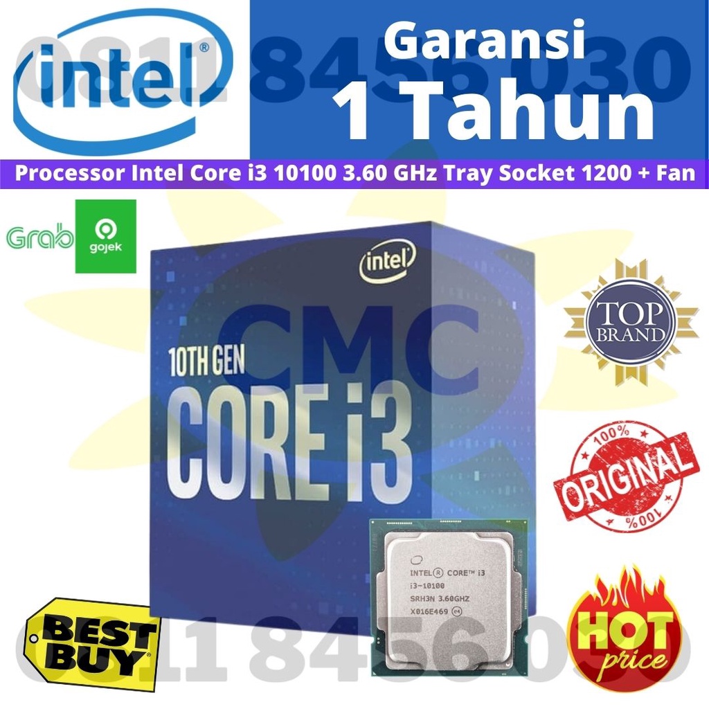 Intel Core i3 10100 3.6Ghz TRAY + FAN INTEL