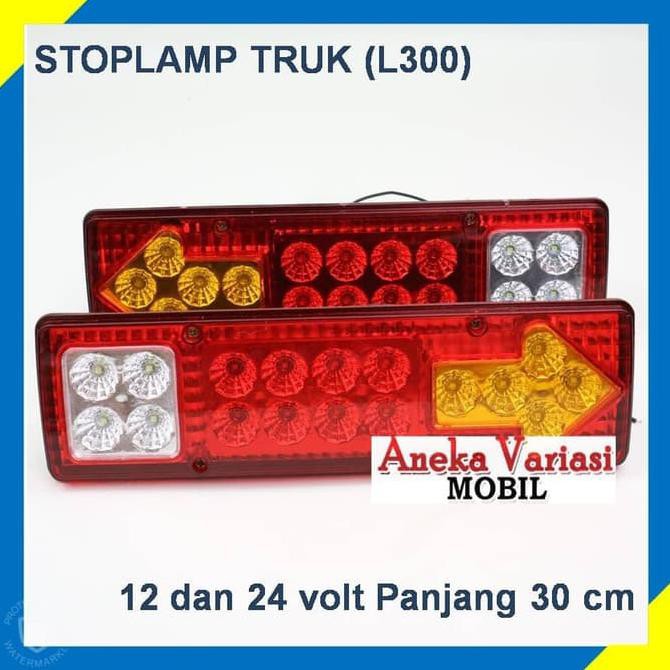 Led Lampu Stoplamp Truck Variasi 12 Dan 24 Volt L300 Panjang 30cm Shopee Indonesia