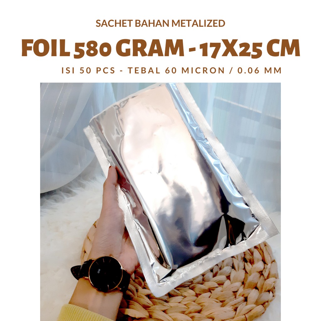ALUMUNIUM FOIL SACHET / ALUMINIUM FOIL KOTAK BESAR / alumunium foil pack 17X25 wadah aluminium foil 
