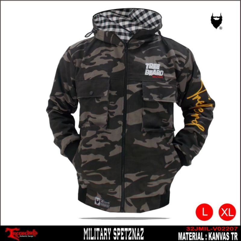 Jaket Parka Pria Loreng Treberd Original / Jaket Parka Pria Loreng Terlaris Premium / Jaket Pria Kanvas