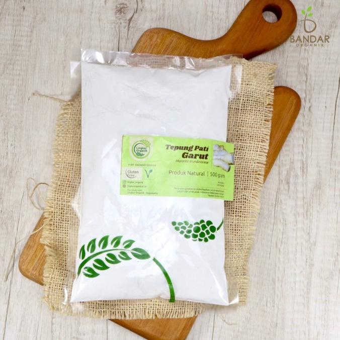 

[[COD]] Tepung Pati Garut Natural Gluten Free 500gr - Lingkar Organik TERBAIK Kode 1352