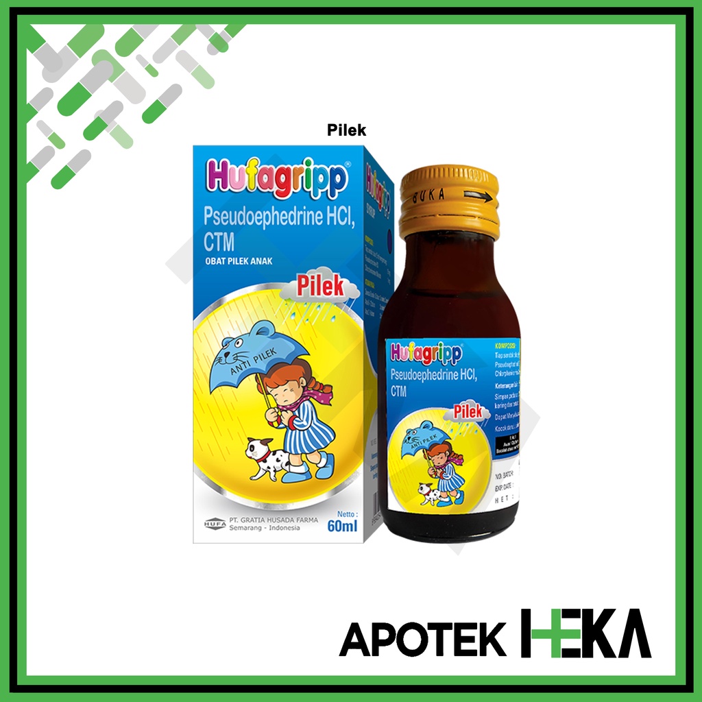 Hufagripp Hijau Kuning Biru Merah 60 ml - Sirup Hufagrip Anak (SEMARANG)