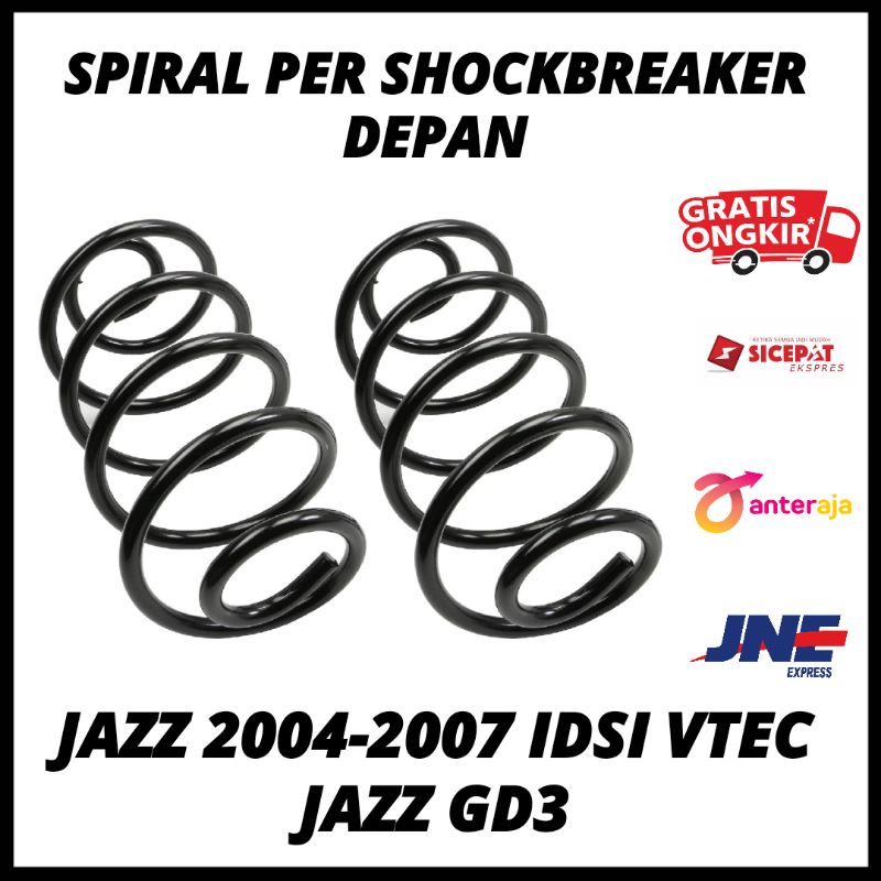 Spiral Per Shockbreaker Shock Breaker Depan Jazz 2004 2005 2006 2007, Jazz GD3 Idsi Vtec