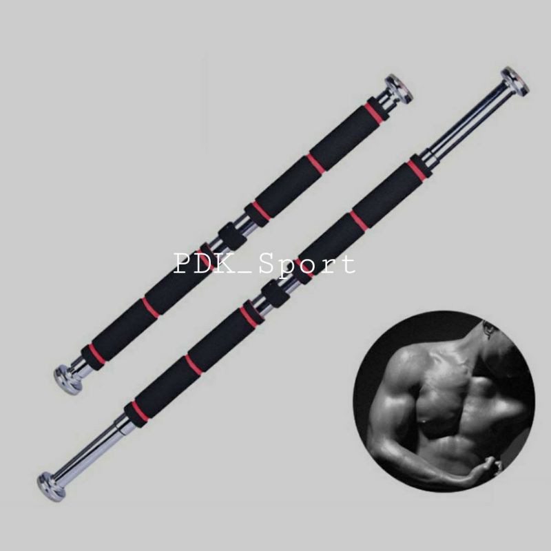 Tiang Latihan pull up Pintu 82-130cm YW506488-BLAcK