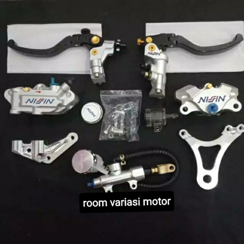 PAKET PENGEREMAN MASTER REM PLUS KALIPER FULL SET DEPAN BELAKANG NINJA R NINJA RR NINJA 150