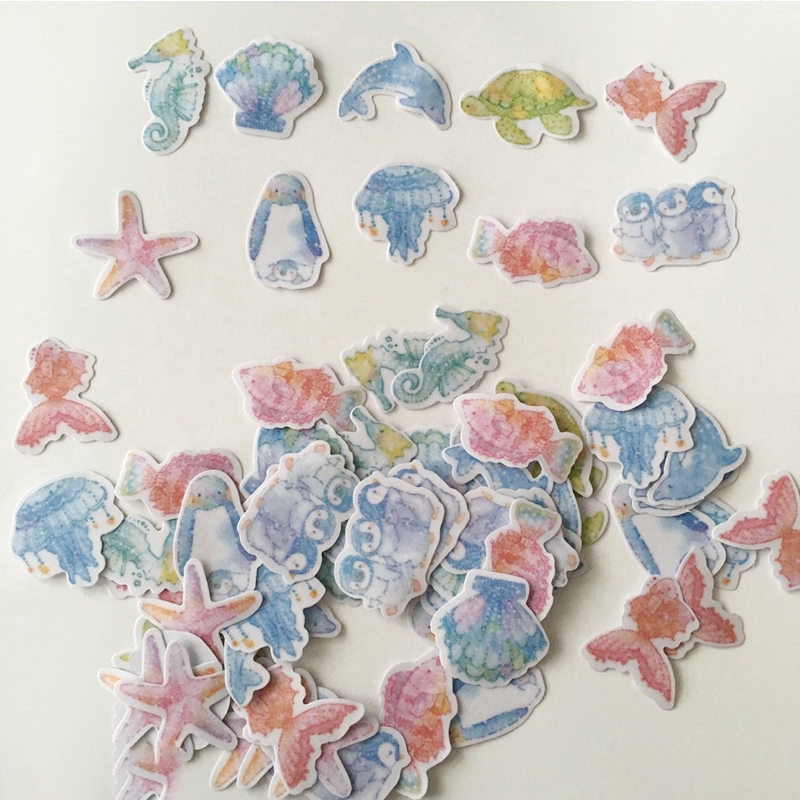 60pcs Stiker Mini Desain Romantis Untuk Pelajar/Kantor