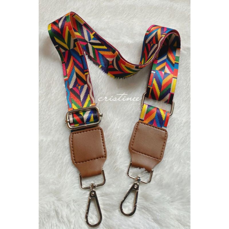 PROMO!!! Tali sling/Longstrap motif lebar 4cm (1pcs)