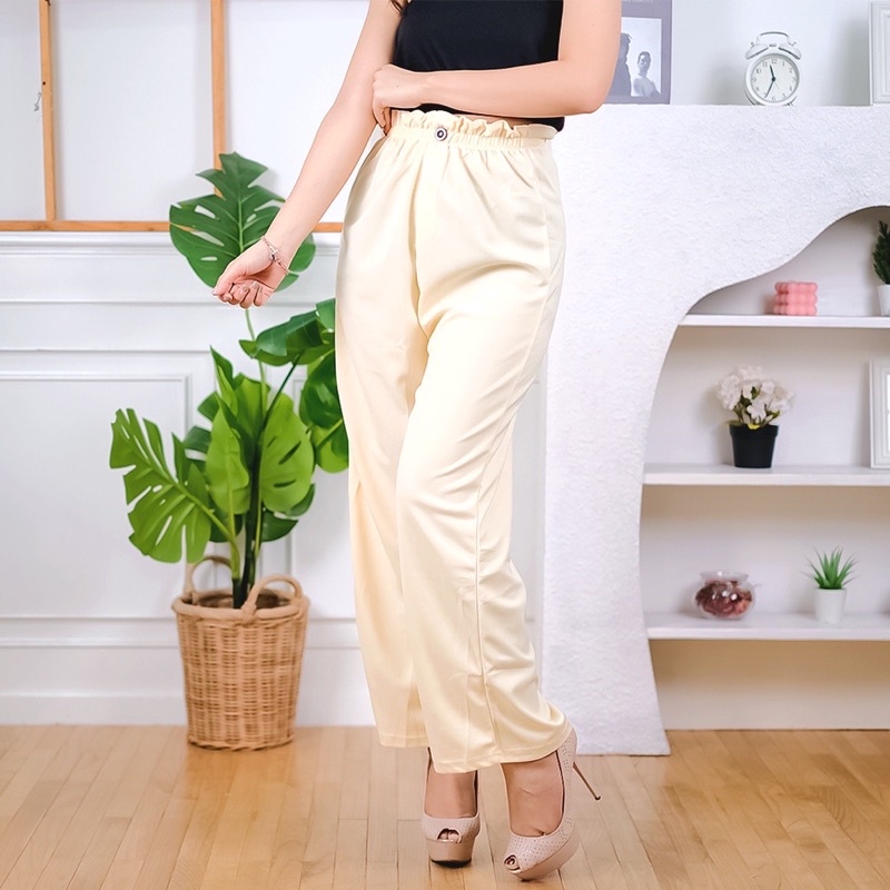 Celana wanita kulot BUTTON PANTS