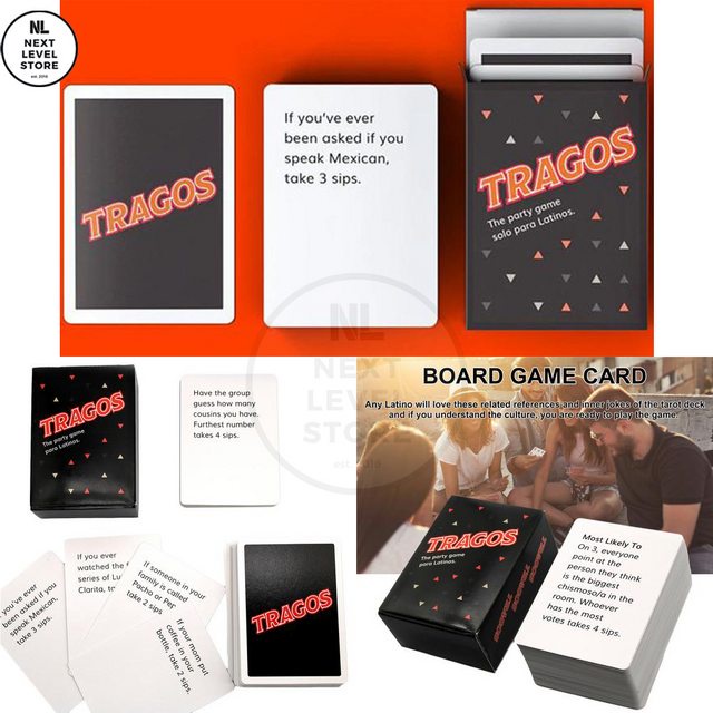 Tragos Party Game Card Drunk Games Mainan Kartu Latino Latinos