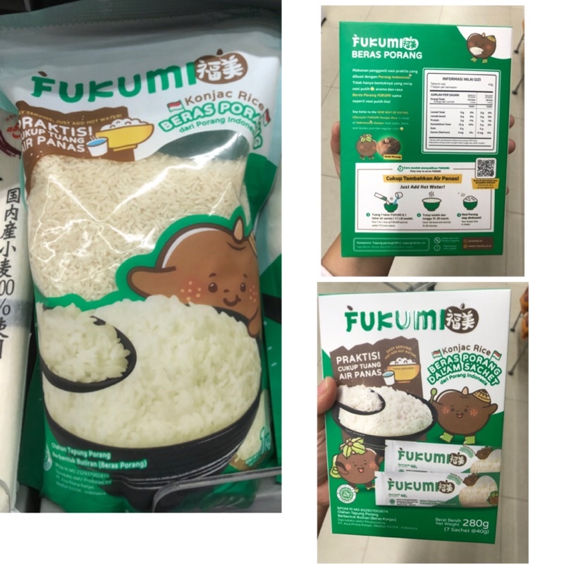 

[READY GOSEND SBY] FUKUMI BERAS PORANG Asli 100% - 1kg / 1box (280gr)