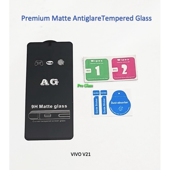 VIVO V21 / Y51A FULL COVER ANTI GLARE / DOFF Premium Tempered Glass