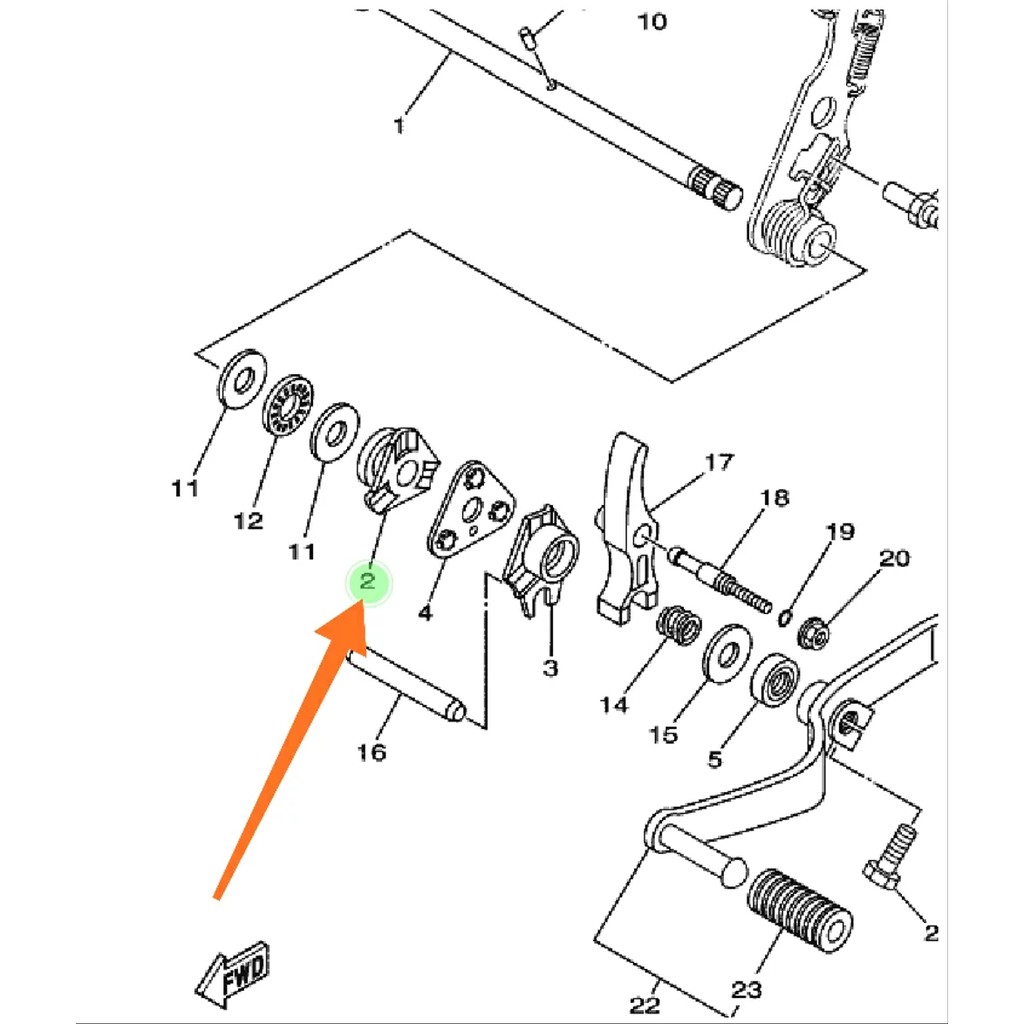 GUIDE KOPLING PERSENELING PERSENELENG OPERAN GIGI JUPITER MX 135 LAMA NEW 55S ORIGINAL 1S7-E8179-00